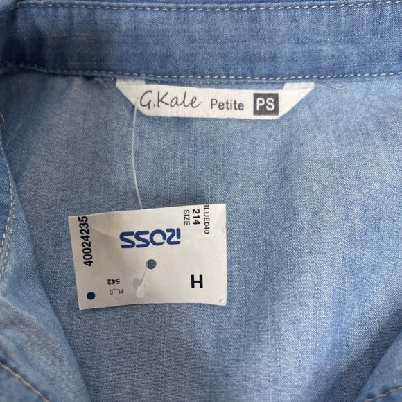 NWT G. Kale Petite Denim Dress - Picture 9 of 11